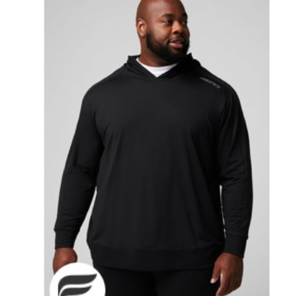 Fabletics Black Cloud Jersey Hoodie NWOT